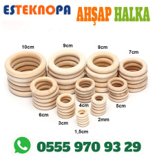 AHŞAP HALKALAR 25 ADET