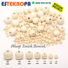 AHŞAP YUVARLAK  EMZİK BONCUK