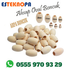 AHŞAP OVAL ARPA BONCUK